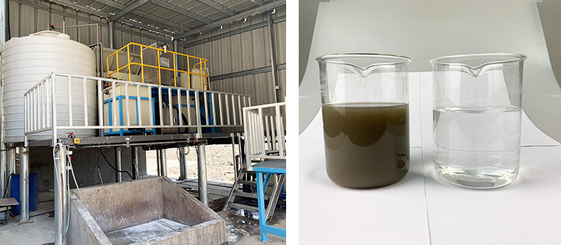 浙江裕華木業(yè)水性油漆廢水處理設(shè)備案例